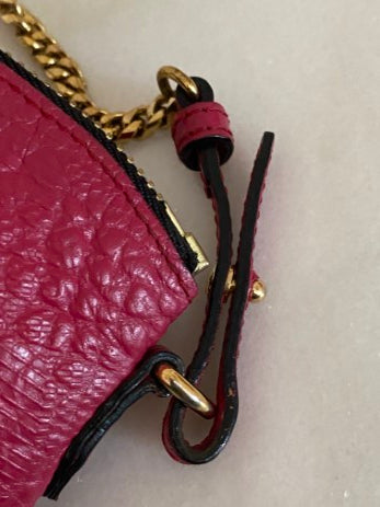 Burberry Hot Pink Grained Crossbody Bag