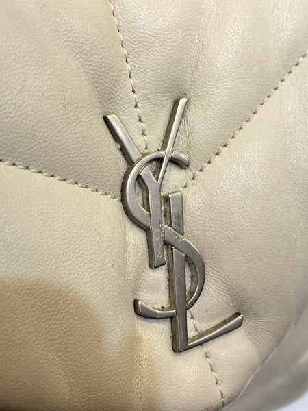 YSL Greyish Toy Puffer Bag