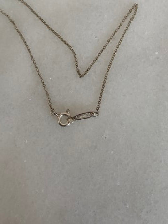 Tiffany & Co Silver Mini Necklace W/ 2 Hearts