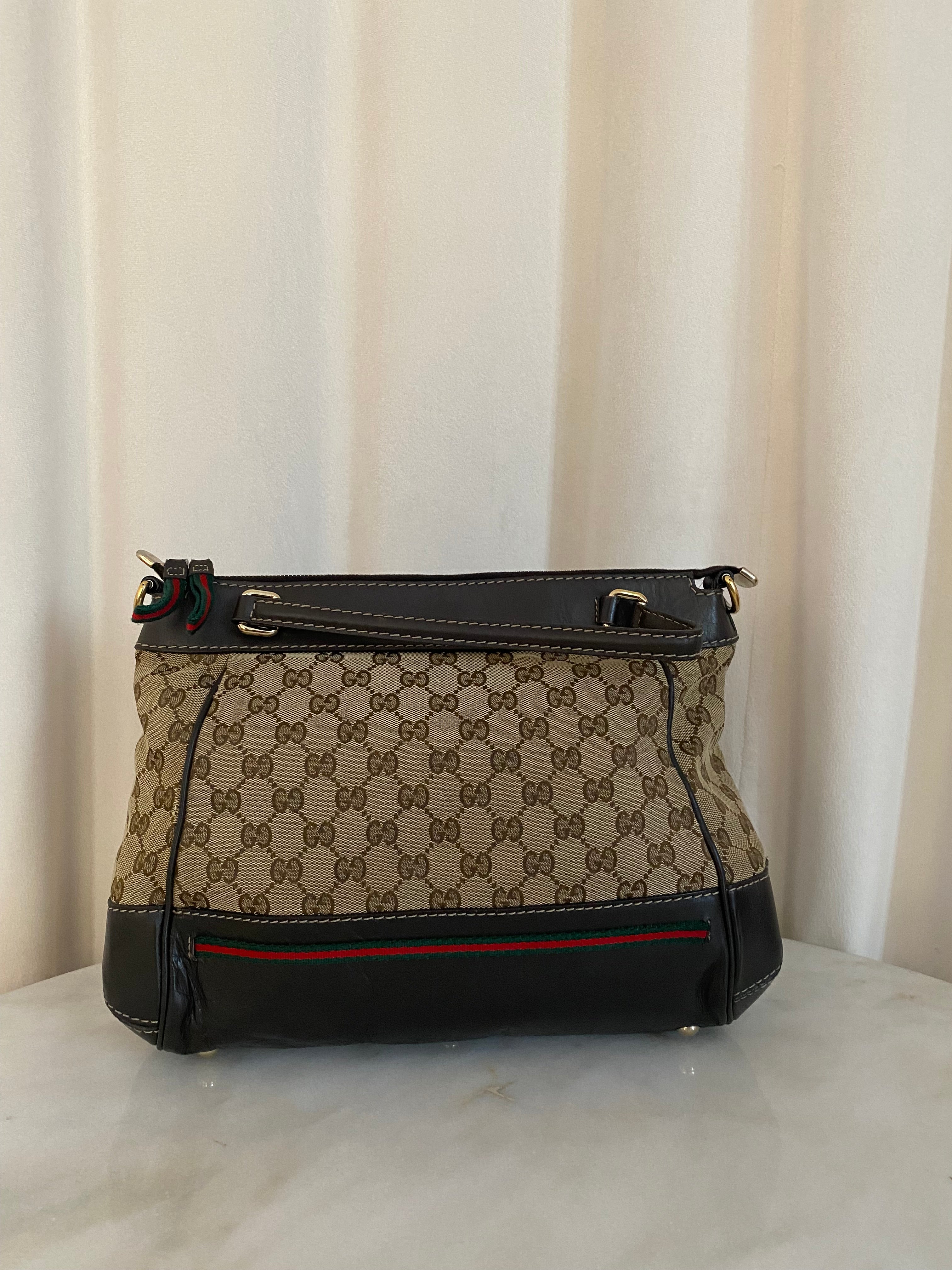 Gucci Bicolor GG Web Mayfair Bag