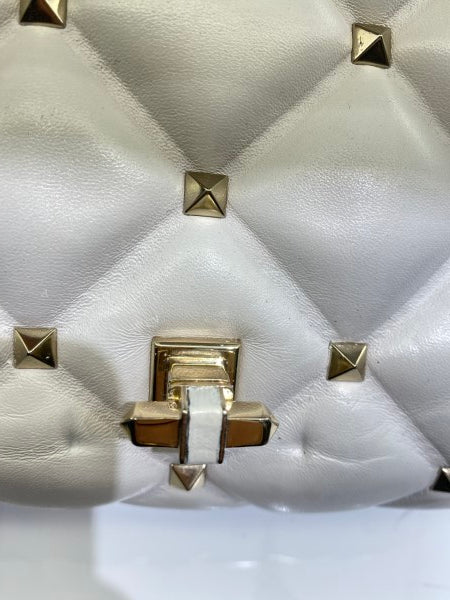 Valentino White VLTN Spike Rockstud Bag