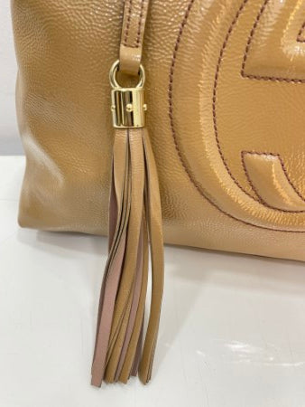 Gucci Beige Vernis Soho Bag