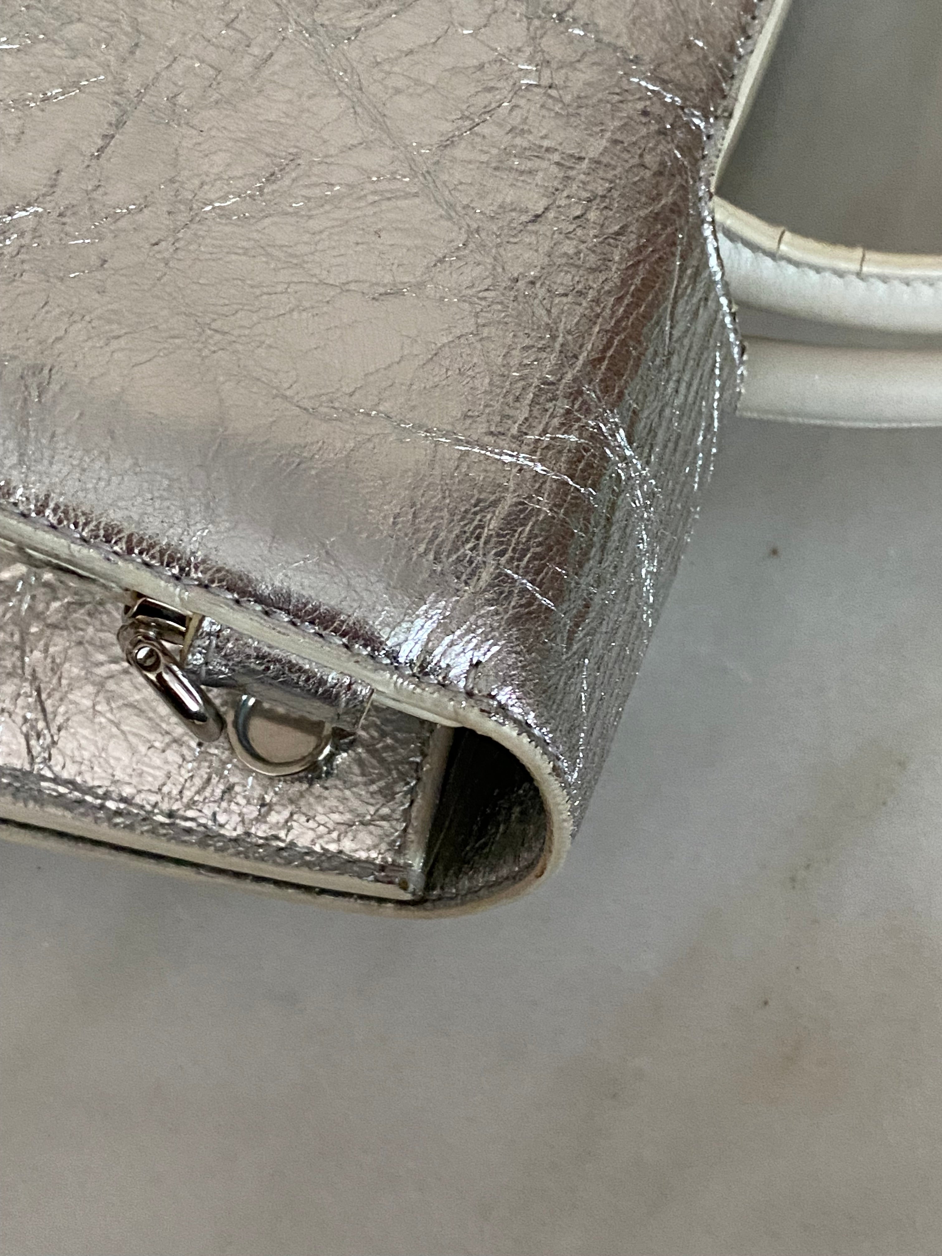 Christian Dior Silver Diorever Tote Bag