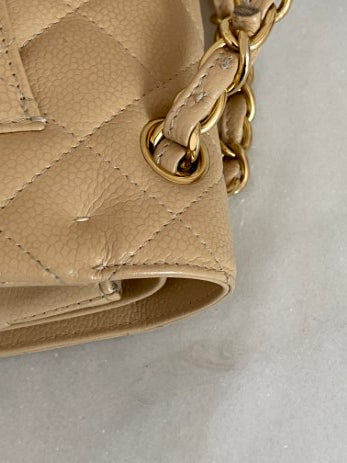 Chanel Beige Clair Jumbo Double Flap Bag