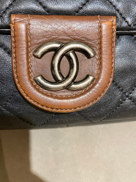 Chanel Bicolor CC Country Chic Flap Bag