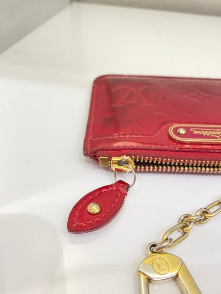 Louis Vuitton Red Vernice Card Holder