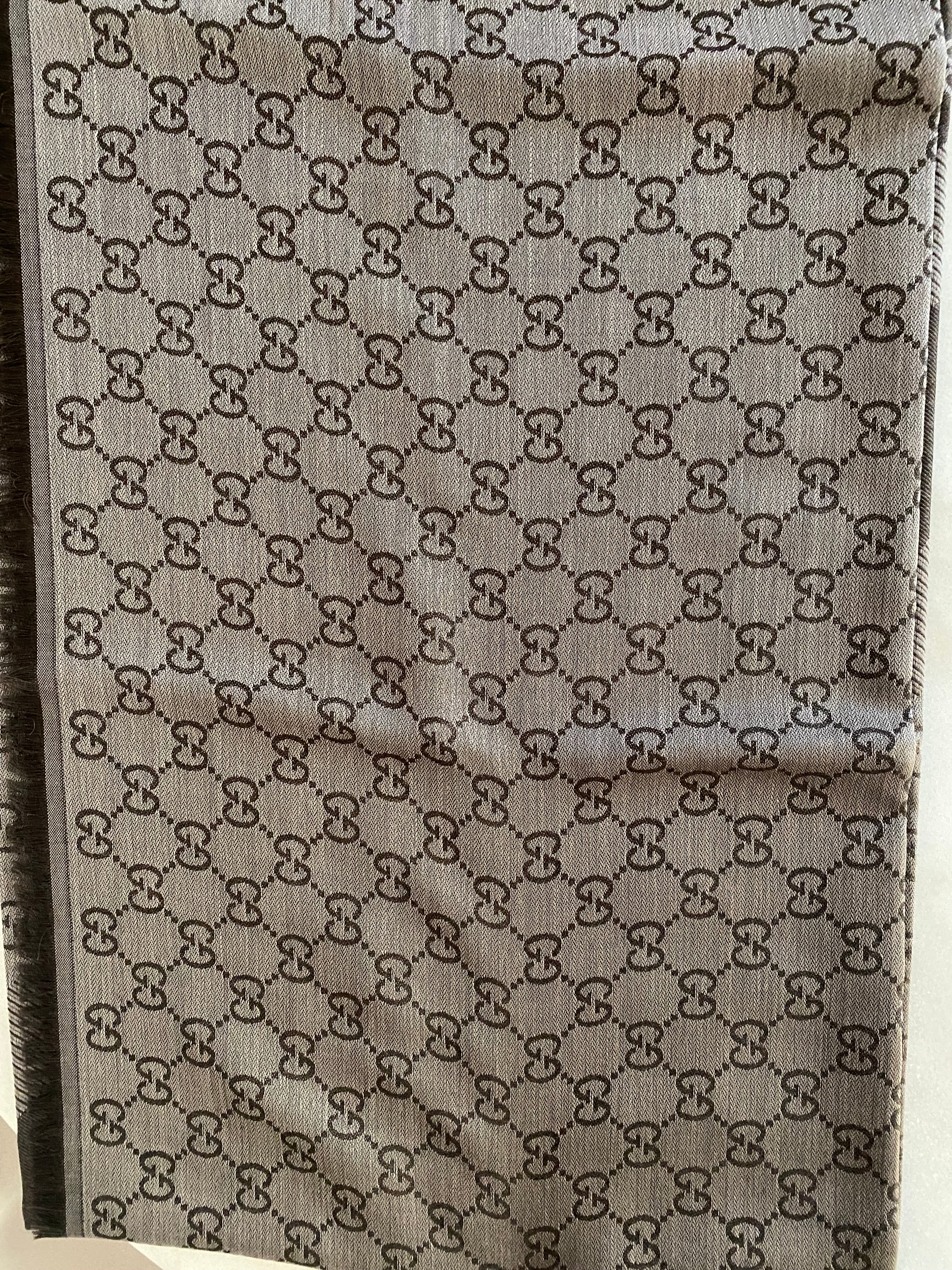 Gucci Brown GG Scarf