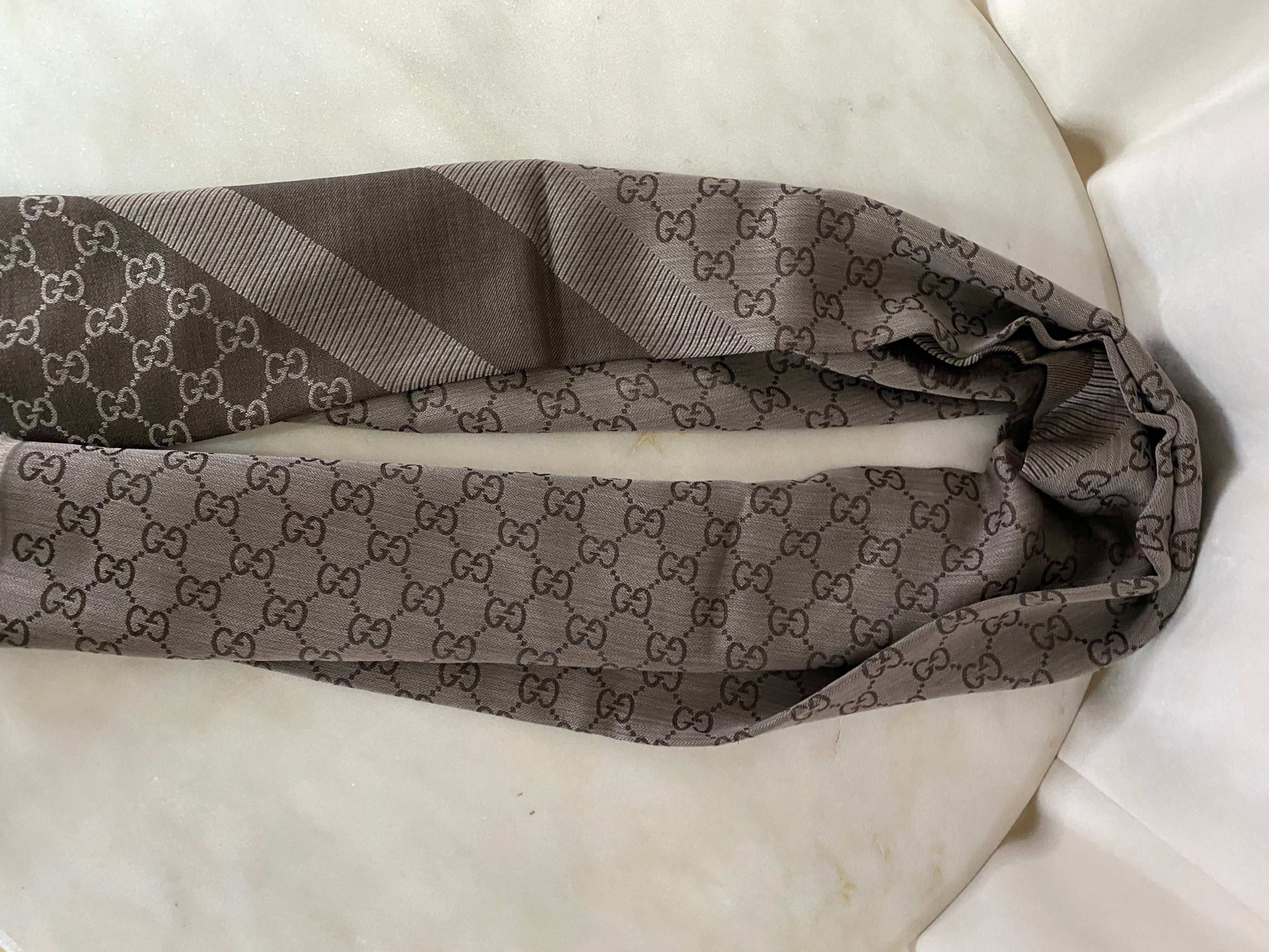 Gucci Brown GG Scarf