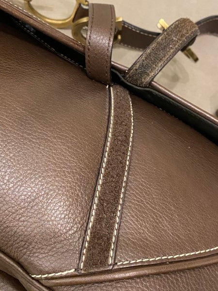 Christian Dior Brown Saddle Bag