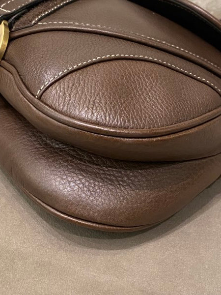 Christian Dior Brown Saddle Bag