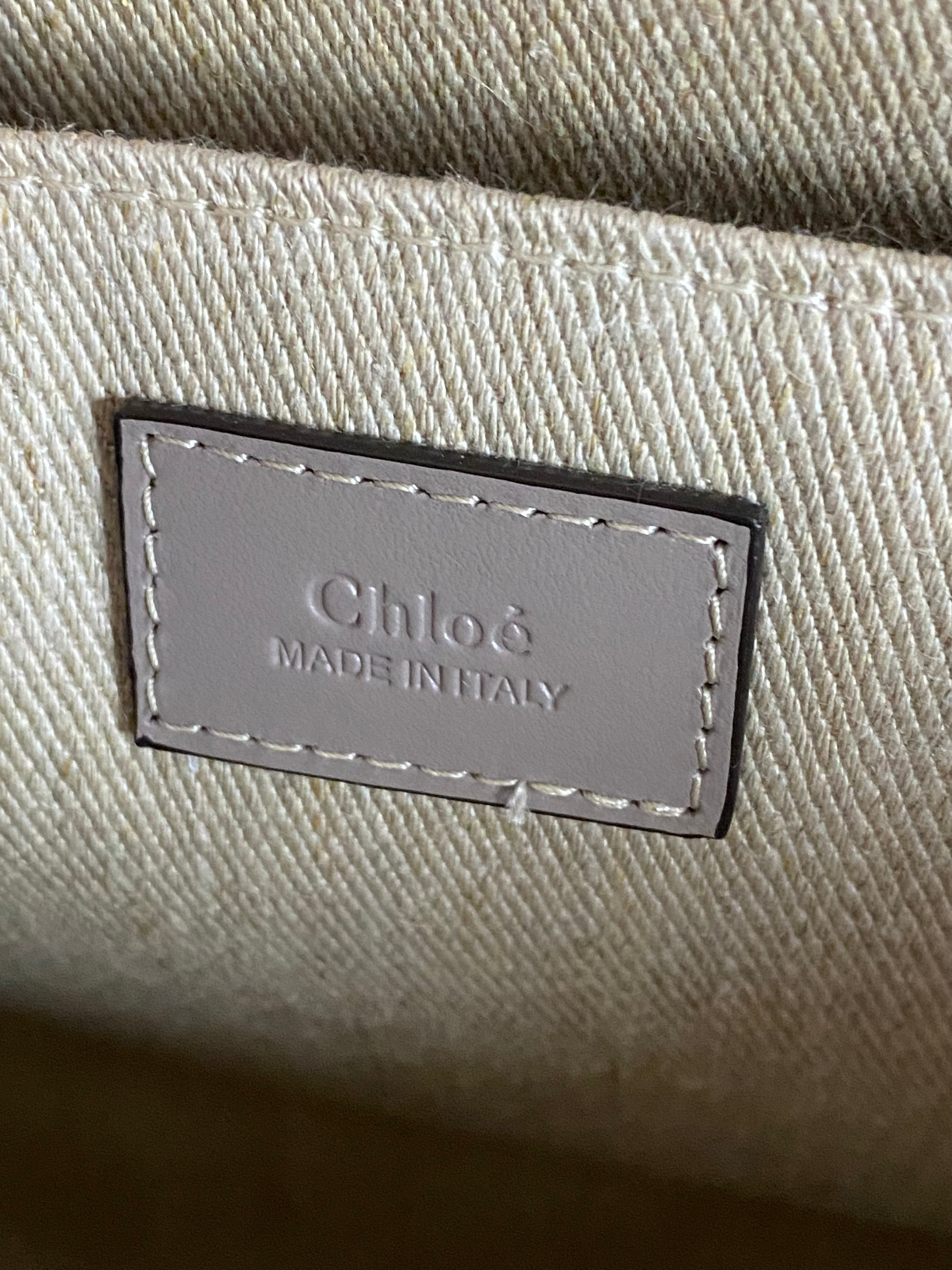 Chloe Beige Woody Medium Bag