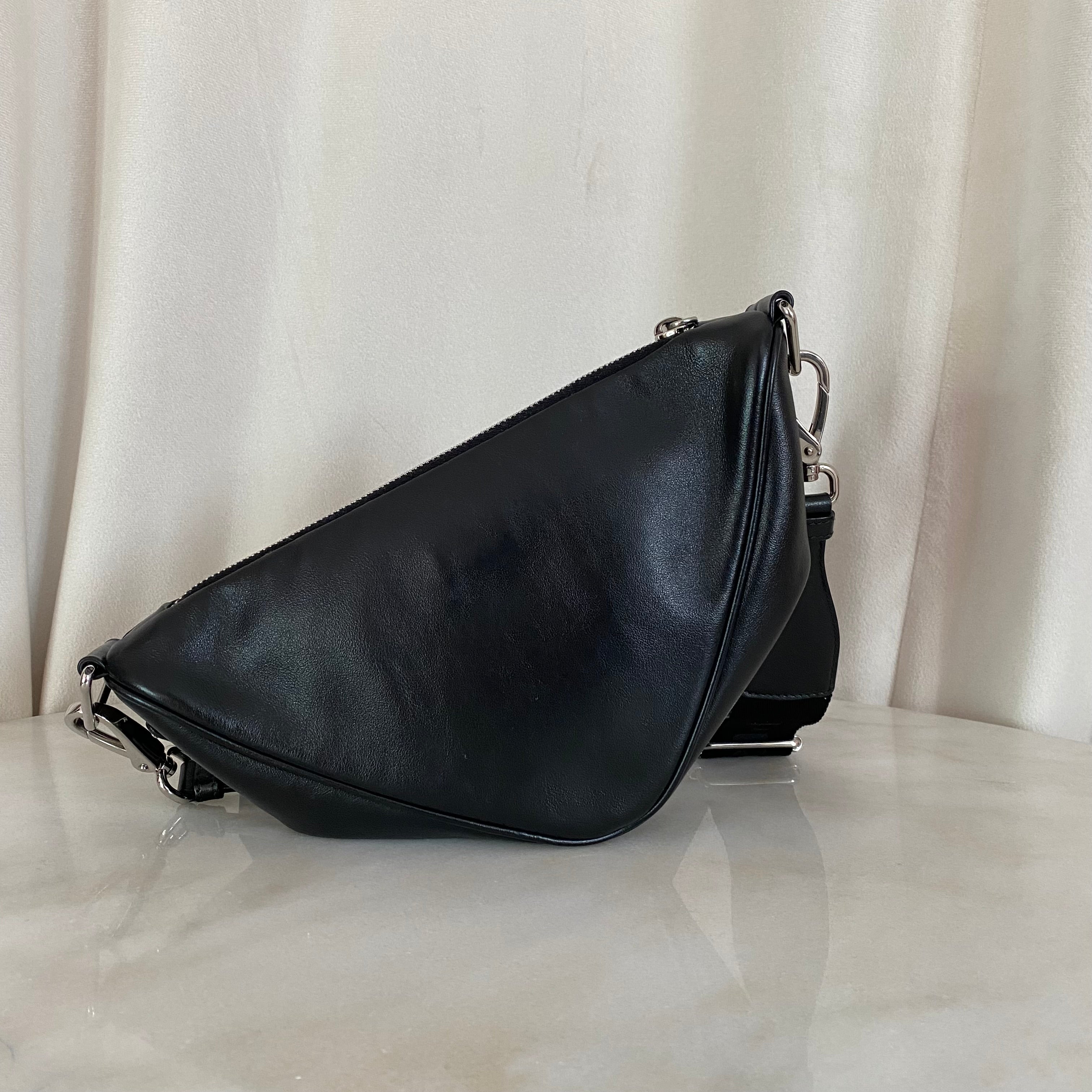 Prada Black Triangle Shoulder Bag