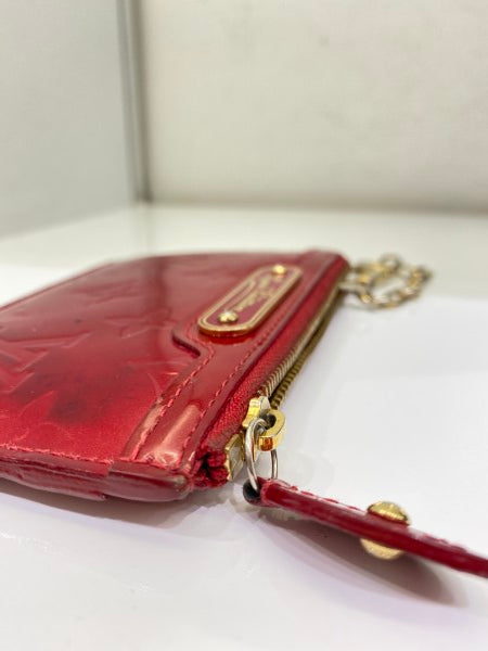 Louis Vuitton Red Vernice Card Holder