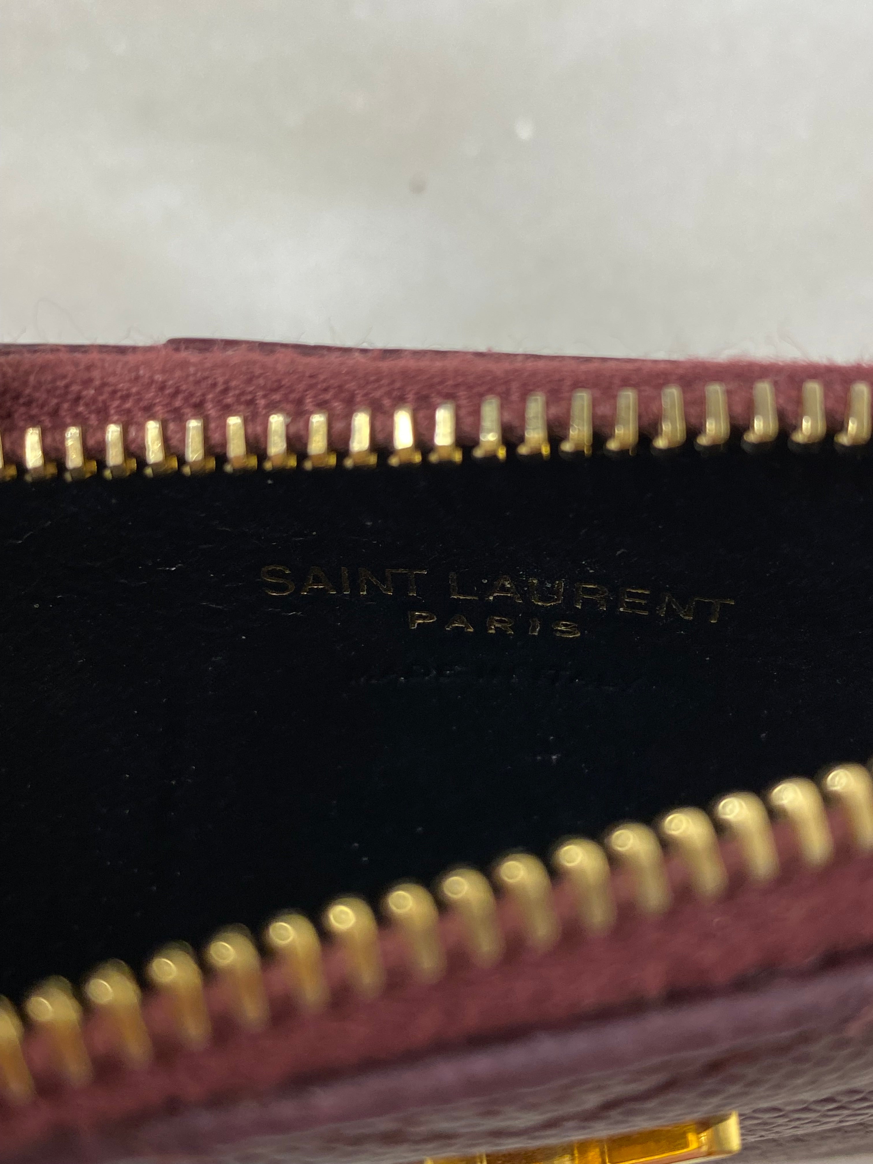 YSL Red Card Holder