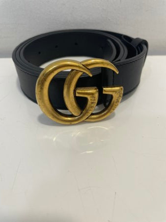 Gucci Black Double G Buckle Belt 38