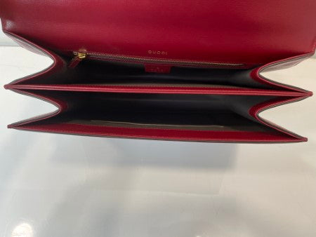 Gucci Red Sylvie 1969 Top Handle Bag