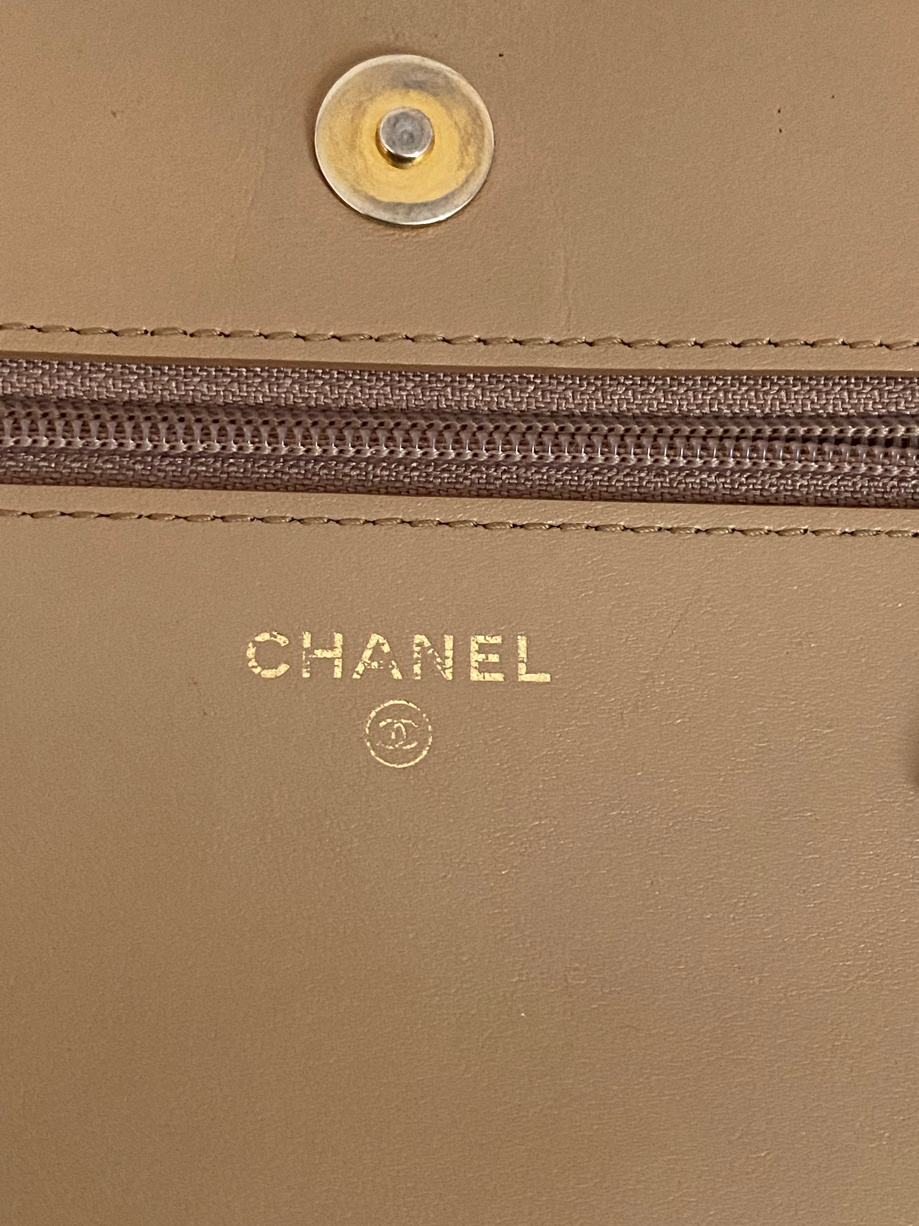 Chanel Beige Boy Wallet on Chain