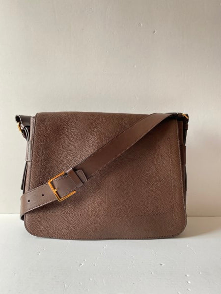 Tom Ford Brown Shoulder laptop Bag