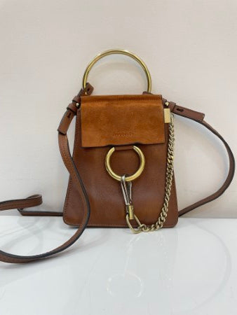 Chloe Brown Faye Bracelet Mini Bag