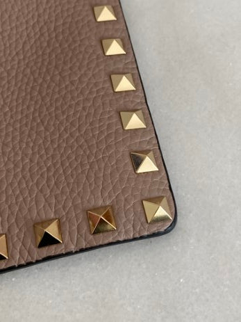 Valentino Nude Envelope Rockstud Pouch