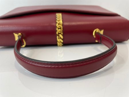 Gucci Red Sylvie 1969 Top Handle Bag