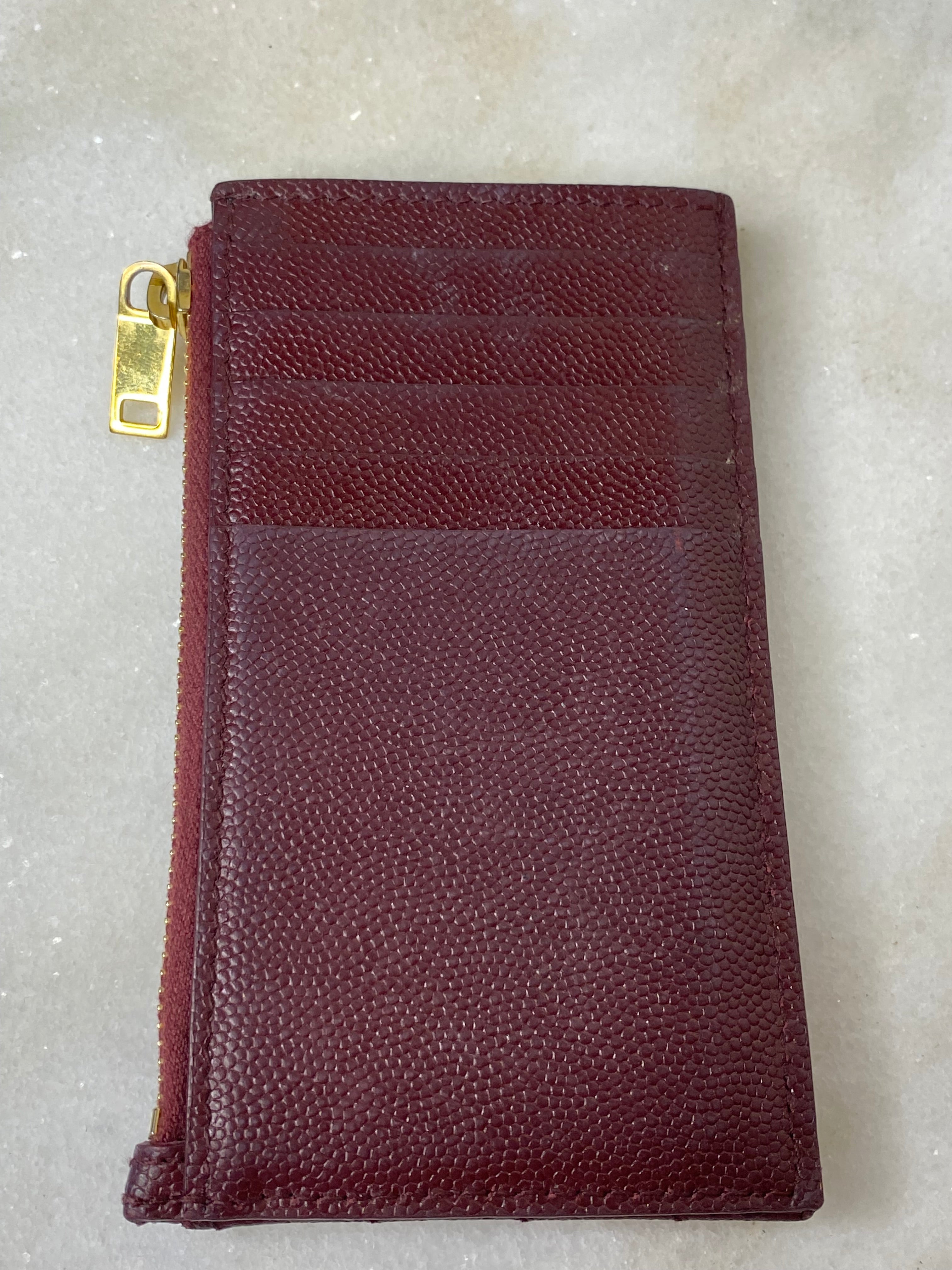 YSL Red Card Holder