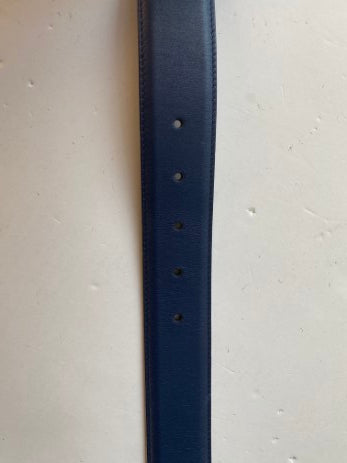 Gucci Dark Blue Interlocking Belt 38