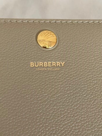 Burberry Beige Small Title Honey Bag