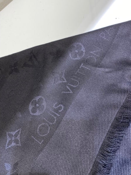 Louis Vuitton Black Monogram Shawl