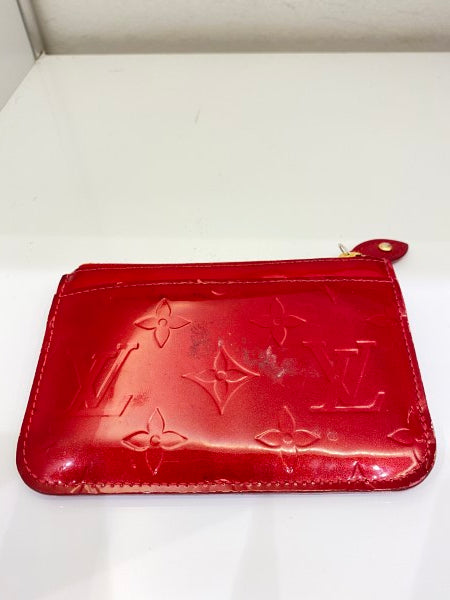 Louis Vuitton Red Vernice Card Holder