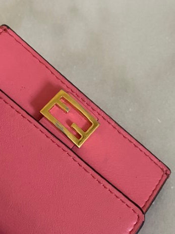 Fendi Pink Card Holder