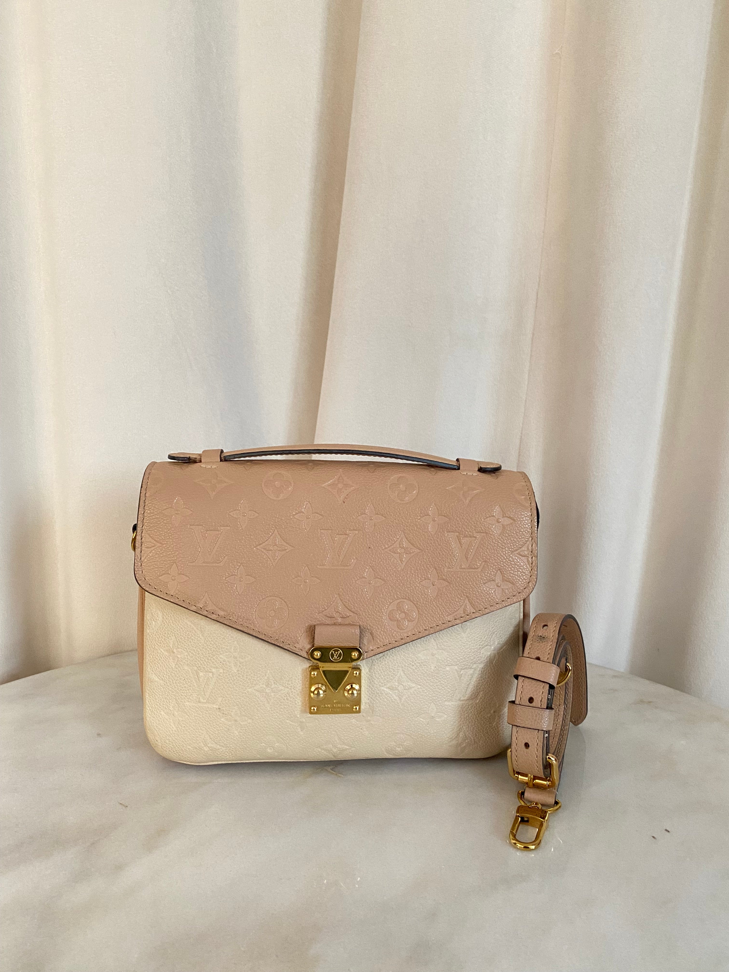 Louis Vuitton Beige Monogram Empreinte Pochette Metis