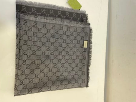 Gucci Dark Grey GG Scarf