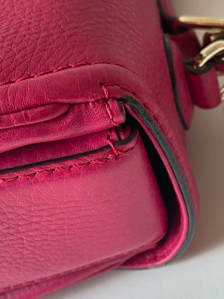 Gucci Pink Bamboo Top Handle Bag