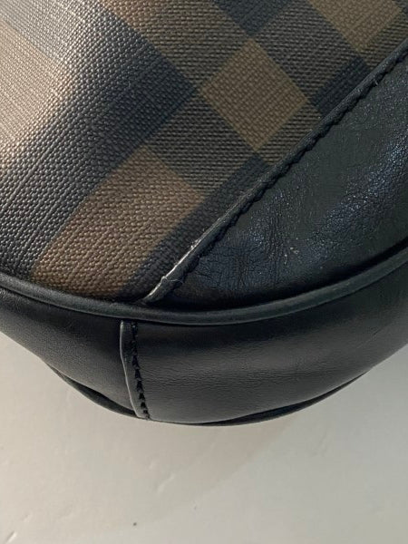 Burberry Bicolor Nova Check Brooklyn Hobo Bag