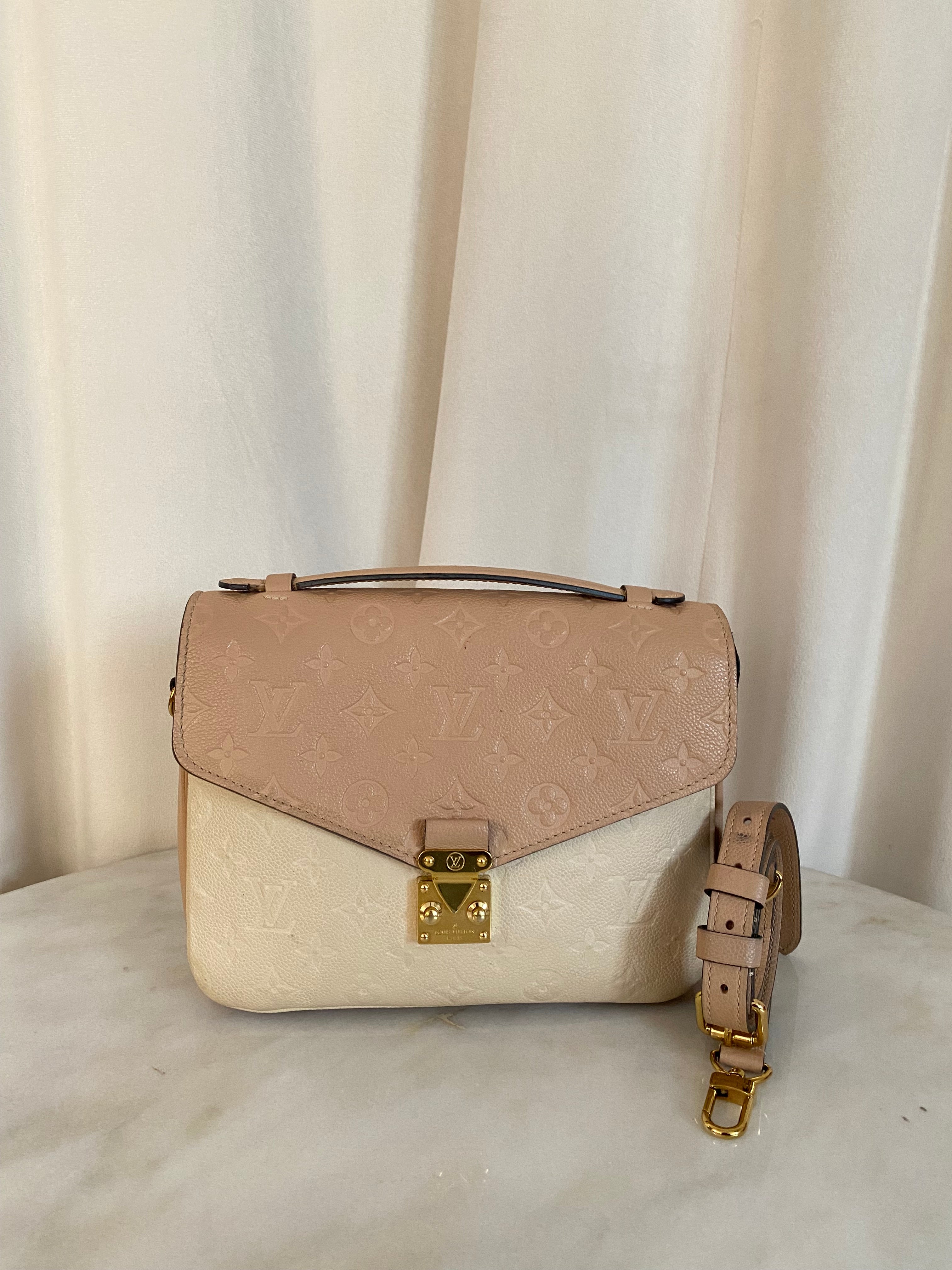 Louis Vuitton Beige Monogram Empreinte Pochette Metis