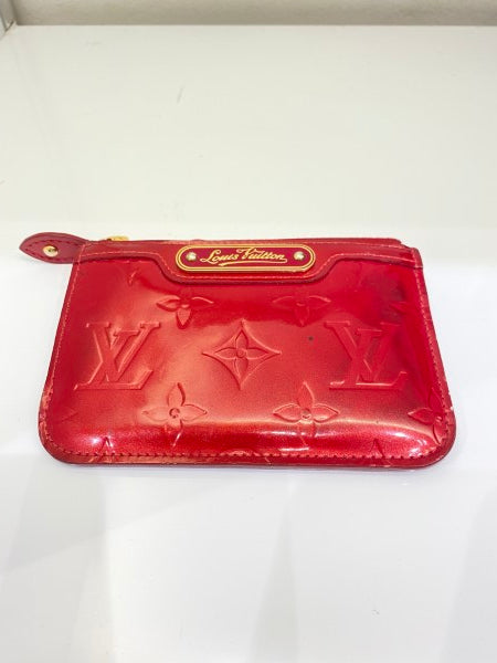 Louis Vuitton Red Vernice Card Holder