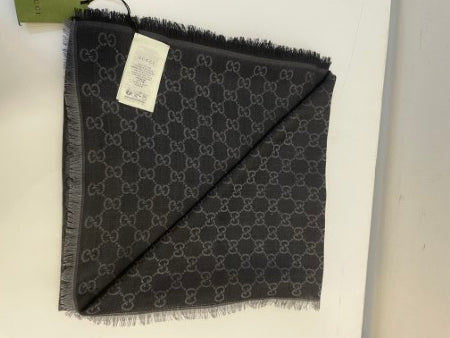 Gucci Dark Grey GG Scarf