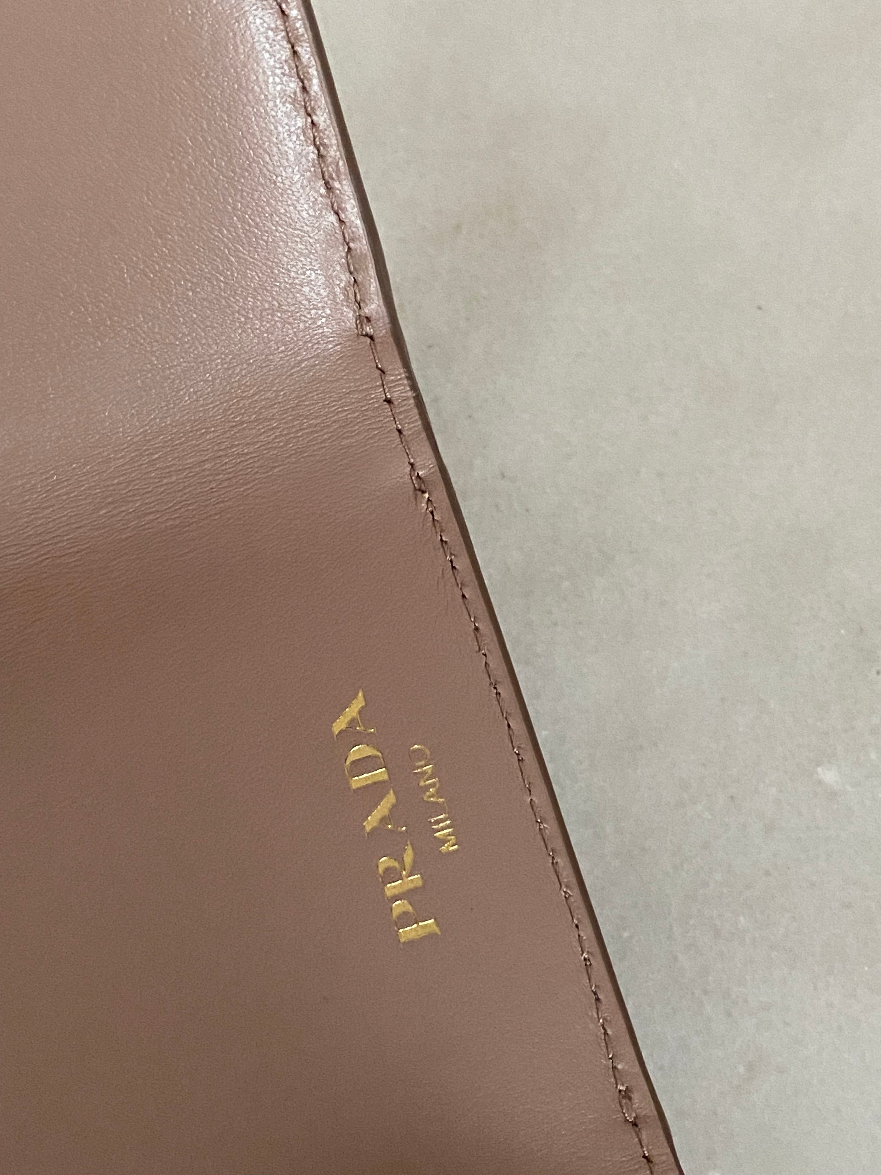 Prada Nude Trifold Small Wallet