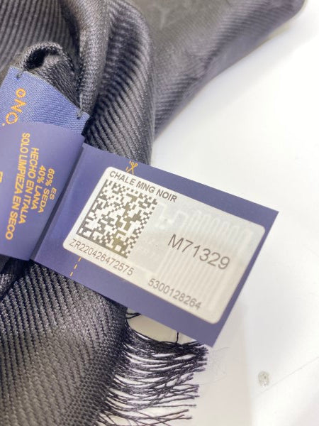 Louis Vuitton Black Monogram Shawl