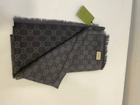 Gucci Dark Grey GG Scarf