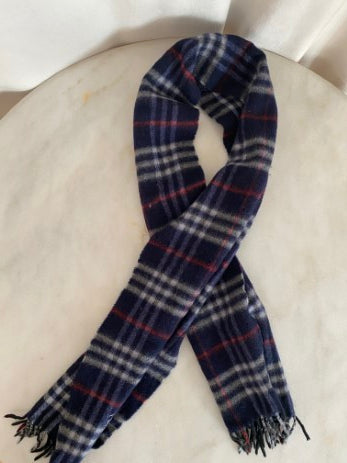 Burberry Tricolor Long Wool Scarf