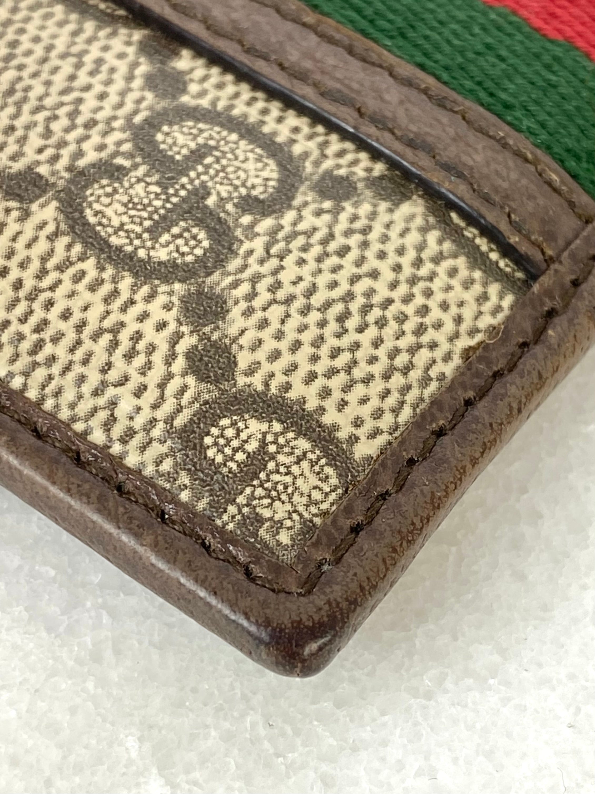 Gucci Brown GG Ophidia Card Holder
