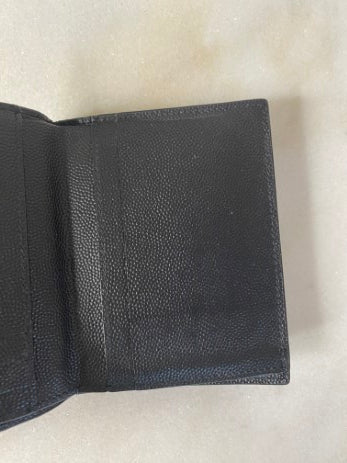 YSL Black Cassandre Small Wallet