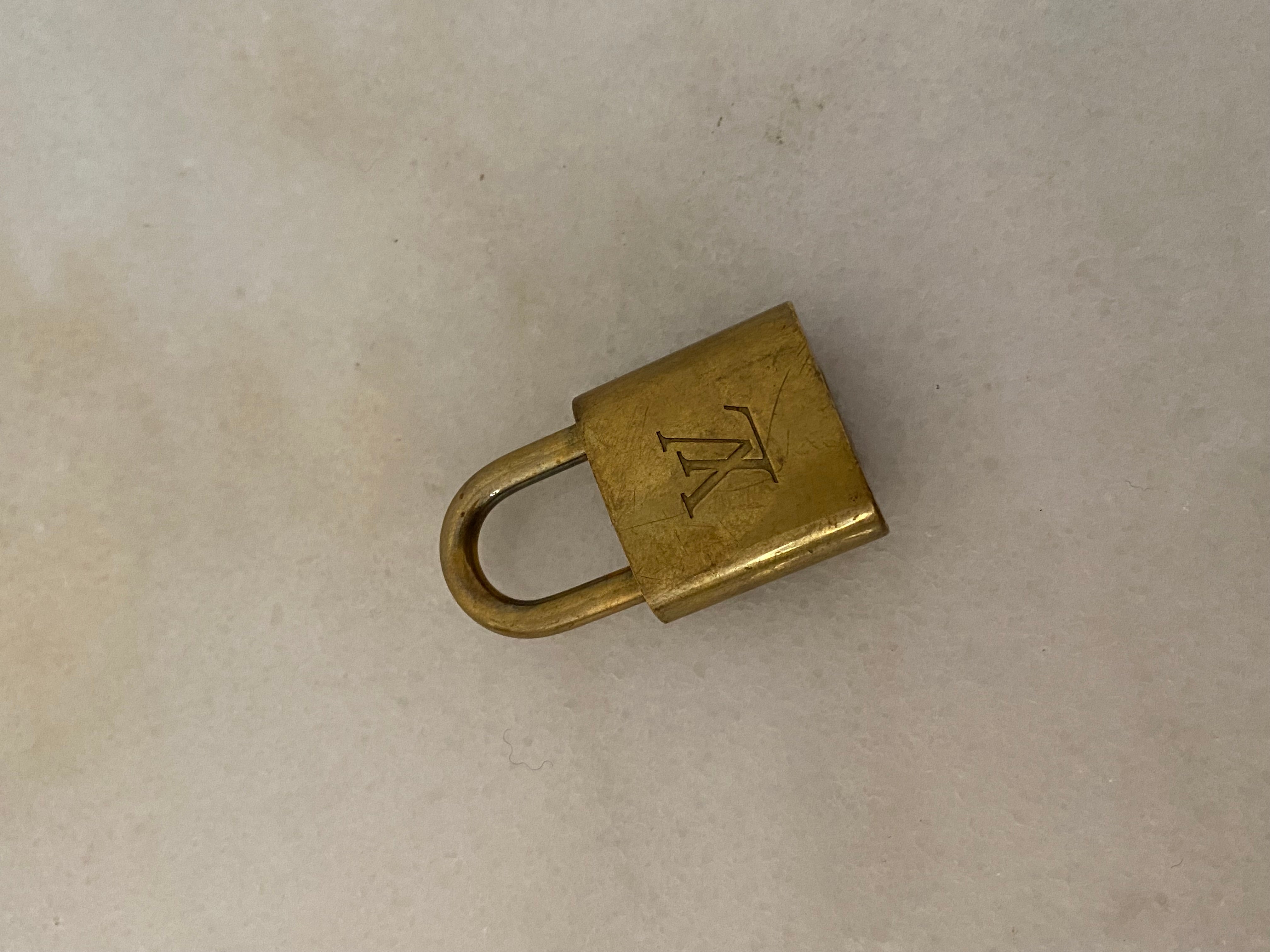 Louis Vuitton Gold Lock and 2 Keys Set