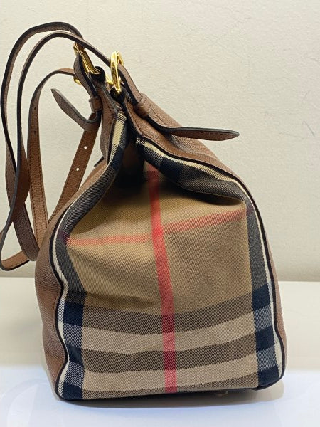 Burberry Brown House Check Canterbury Tote Bag