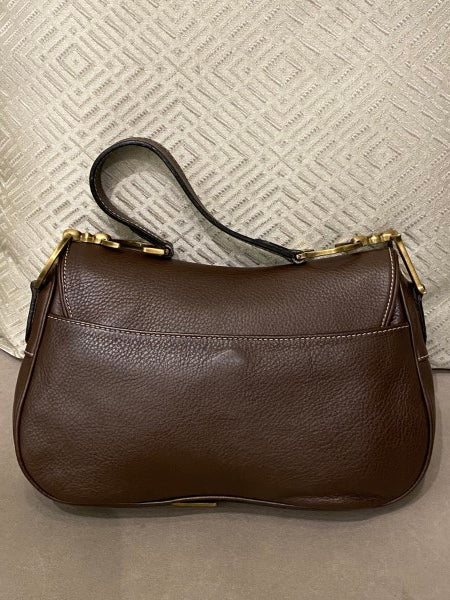 Christian Dior Brown Saddle Bag