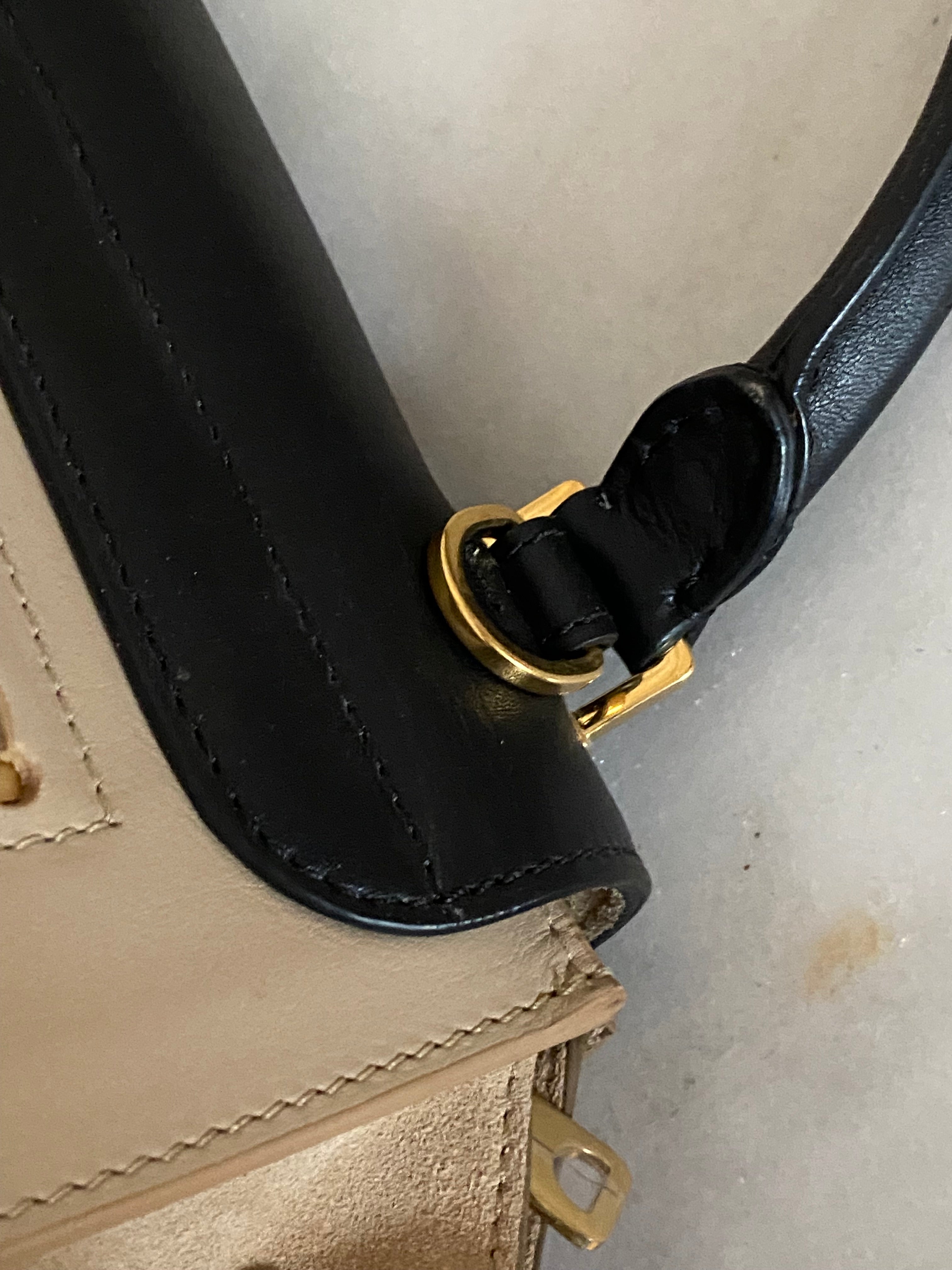 Celine Bicolor Trapeze Bag