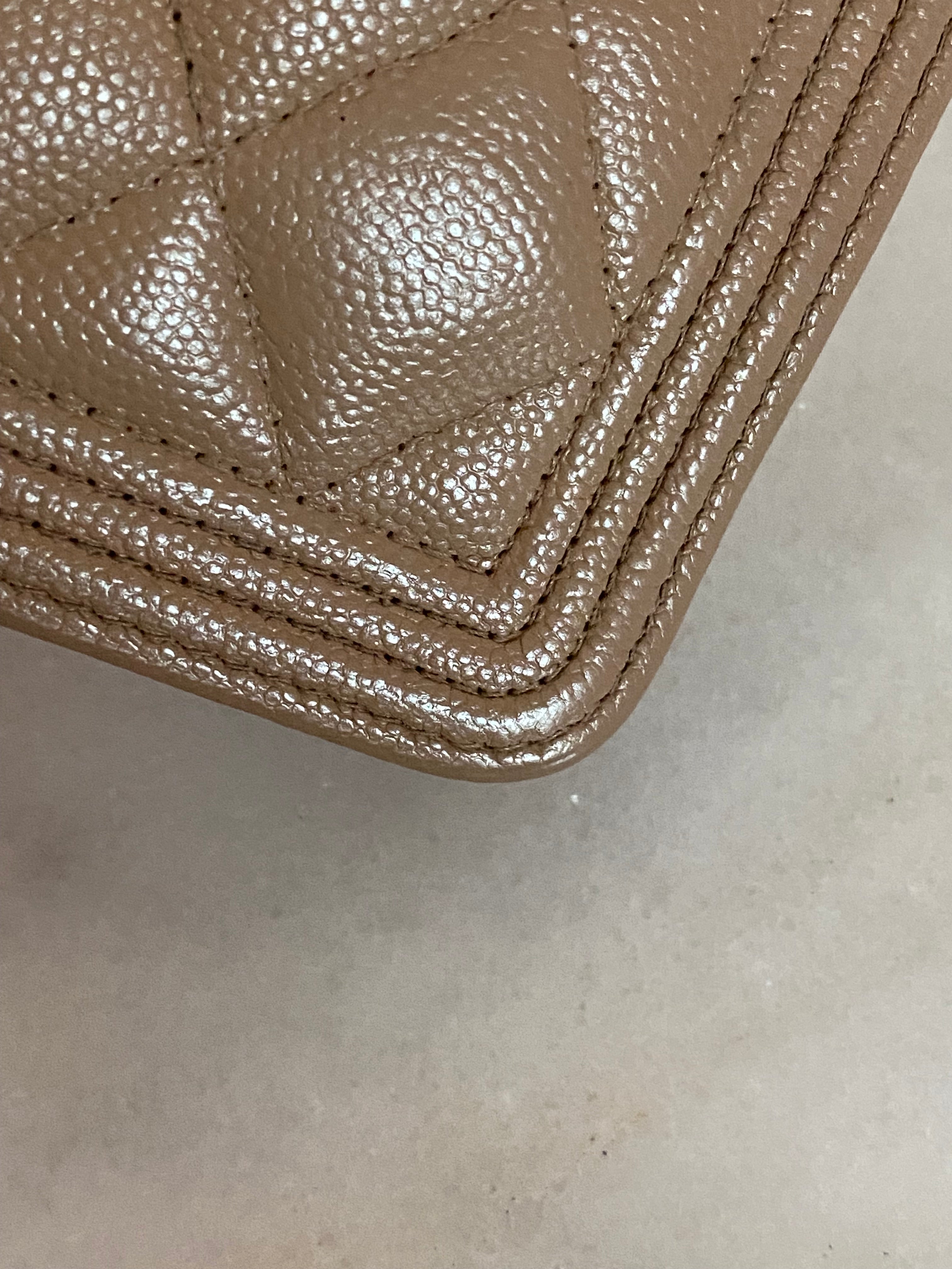 Chanel Beige Boy Wallet on Chain