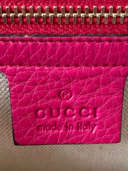 Gucci Pink Bamboo Top Handle Bag